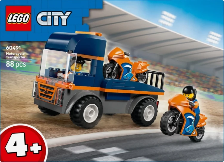 LEGO Klocki City 60491 Laweta dla motocykli