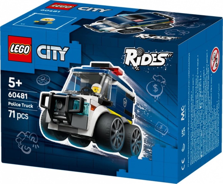 LEGO Klocki City 60481 Pojazdy - Ciężarówka policyjna