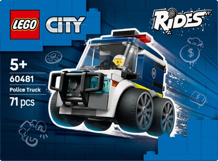 LEGO Klocki City 60481 Pojazdy - Ciężarówka policyjna