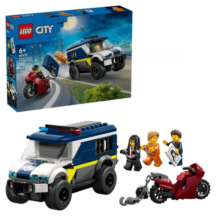 LEGO Klocki City 60479 Furgonetka policyjnego konwoju więziennego