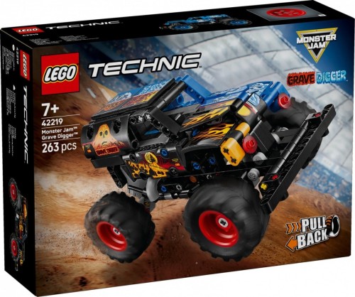 LEGO Klocki Technic 42219 Monster Jam Grave Digger Ogień i lód