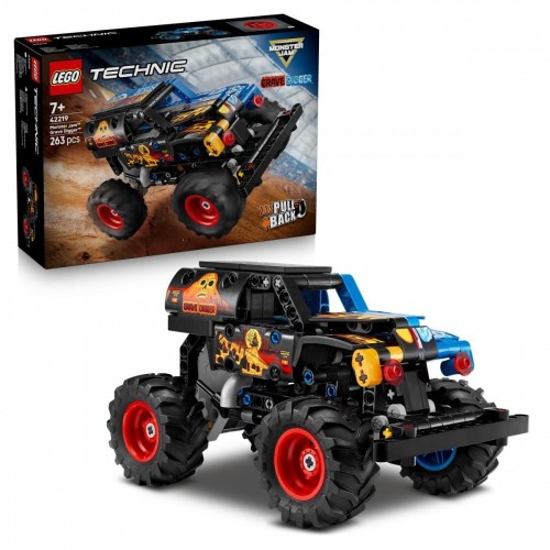 LEGO Klocki Technic 42219 Monster Jam Grave Digger Ogień i lód