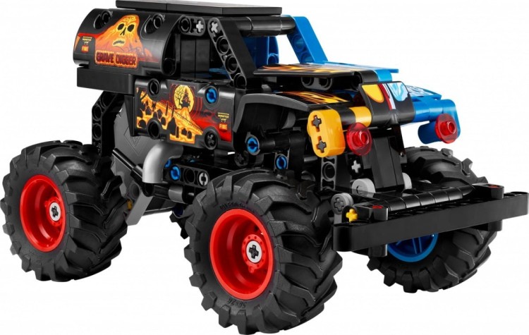 LEGO Klocki Technic 42219 Monster Jam Grave Digger Ogień i lód