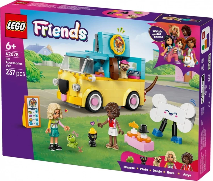 LEGO Klocki Friends 42678 Furgonetka z akcesoriami dla zwierząt