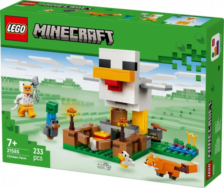 LEGO Klocki Minecraft 21585 Farma kurczaków