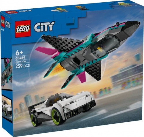 LEGO Klocki City 60489 Odrzutowiec kontra samochód