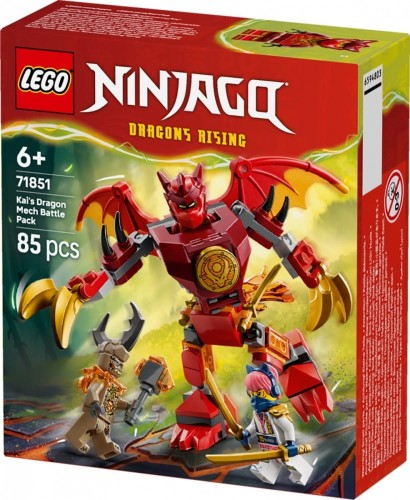 LEGO Klocki Ninjago 71851 Smok-mech Kaia - zestaw bitewny