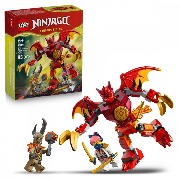 LEGO Klocki Ninjago 71851 Smok-mech Kaia - zestaw bitewny