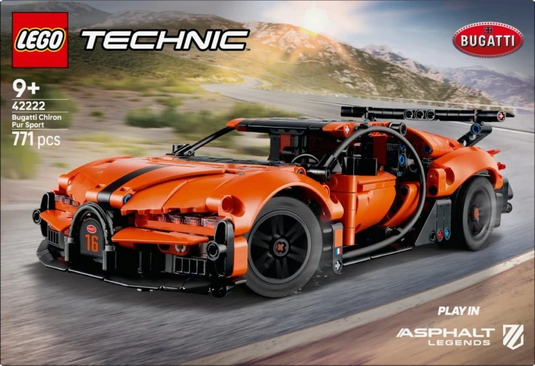 LEGO Klocki Technic 42222 Hipersamochód Bugatti Chiron Pur Sport