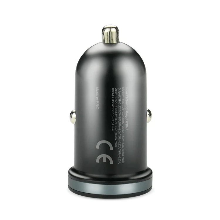 everActive Ładowarka samochodowa CC-30Q QC3.0 35W 1X USB + 1X USB-C PD czarna