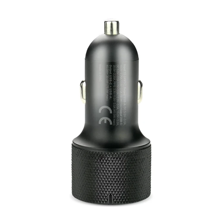 everActive Ładowarka samochodowa CC-50Q QC3.0 75W 1X USB + 1X USB-C PD czarna
