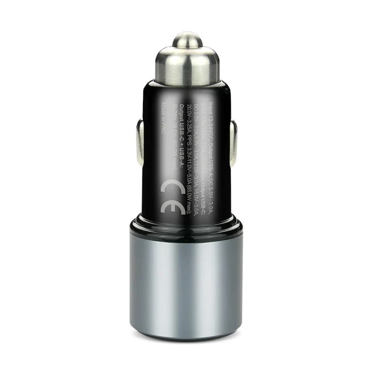 everActive Ładowarka samochodowa CC-60Q QC3.0 83W 1X USB + 1X USB-C PD czarna