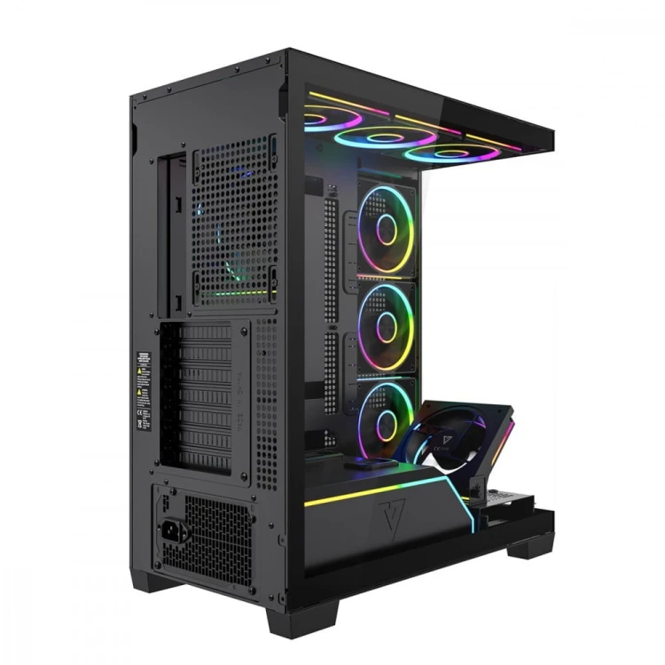 MODECOM Obudowa PC VOLCANO STELLAR PLUS ARGB MIDI 8F Czarna