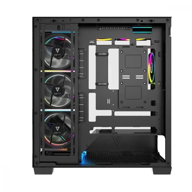 MODECOM Obudowa PC VOLCANO STELLAR PLUS ARGB MIDI 8F Czarna