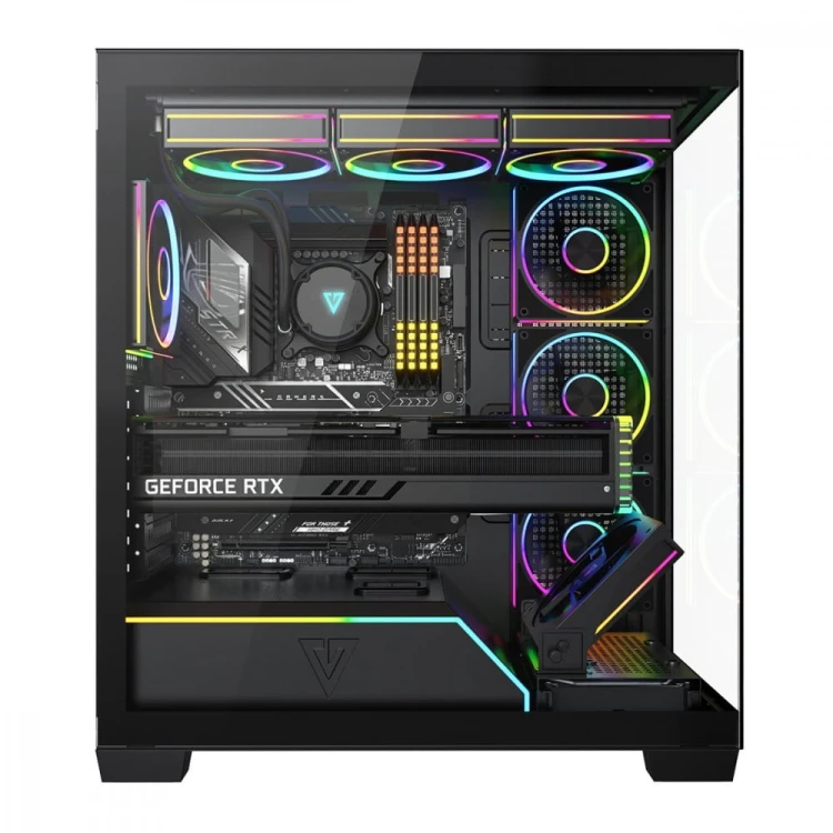 MODECOM Obudowa PC VOLCANO STELLAR PLUS ARGB MIDI 8F Czarna