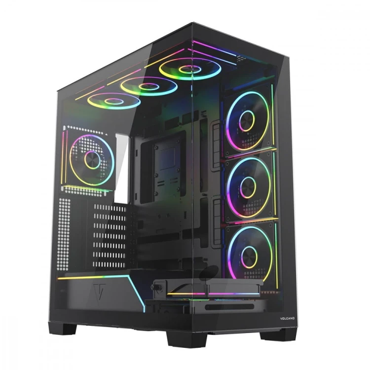 MODECOM Obudowa PC VOLCANO STELLAR PLUS ARGB MIDI 8F Czarna