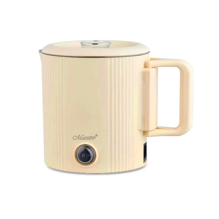 Feel-Maestro Czajnik elektryczny / garnek turystyczny 2w1  0,8l  600W  MR-009-BEIGE