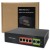 Qoltec Przełącznik sieciowy SWITCH FAST Ethernet PoE | 4x RJ45 |  2x    RJ45 Uplink | 65W | 10/100Mb/s
