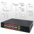 Qoltec Przełącznik sieciowy SWITCH Gigabit Ethernet PoE | 16x RJ45 | 2x RJ45 Uplink | 2x SFP | 1000 Mb/s