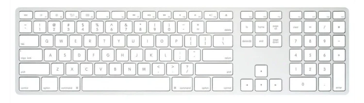 Matias Klawiatura bezprzewodowa - aluminiowa Mac dongle USB-C Silver