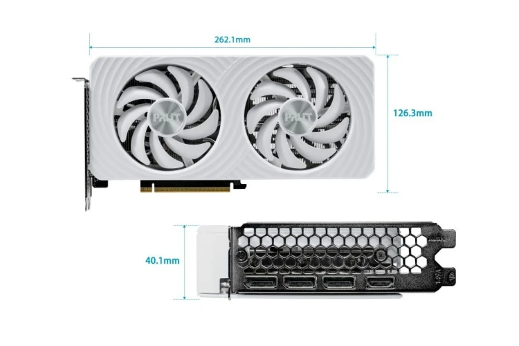 Palit Karta graficzna RTX 5060 WHITE OC 8GB GDDR7 128bit 3DP/HDMI
