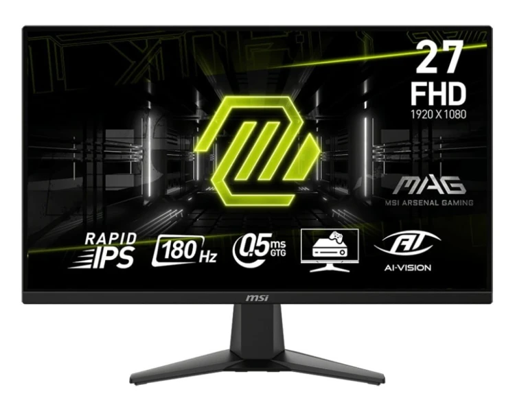 MSI Monitor 27 cali MAG 275F LED/FHD/Flat/180Hz/czarny