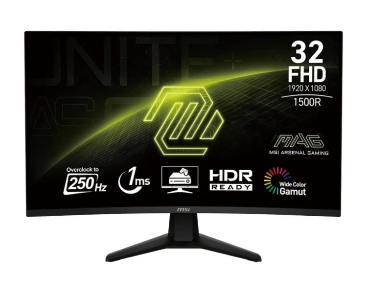 MSI Monitor 31.5 cala MAG 32C6X LED/FHD/Curved/250Hz/czarny