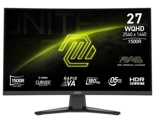 MSI Monitor MAG 275CQF E18 27 cali LED/WQHD/LED/Curved/180Hz/czarny