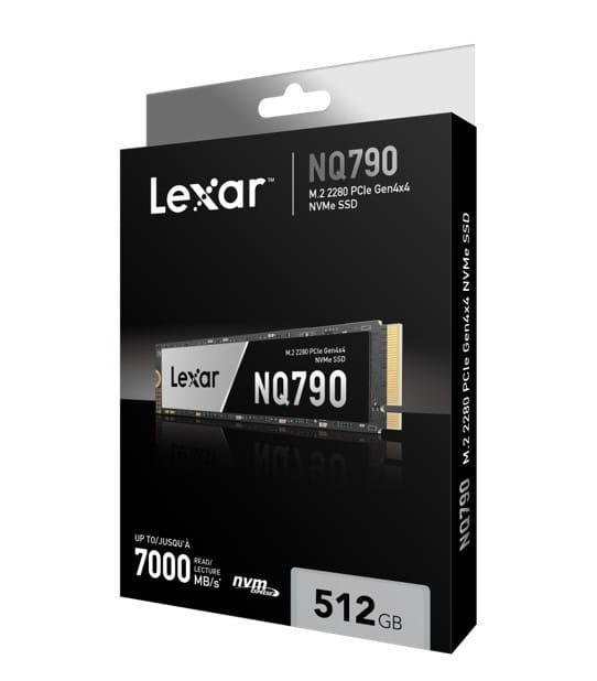 Lexar Dysk SSD NQ790 512MB NVMe 4x4 2280 6400/2900MB/s