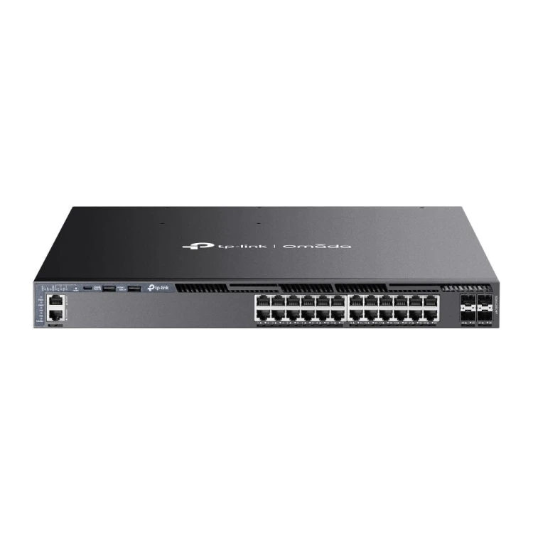 TP-LINK Przełącznik SG6428XHP switch zarządzalny 24 porty gigabitowe PoE+   4 sloty SFP+ 10G