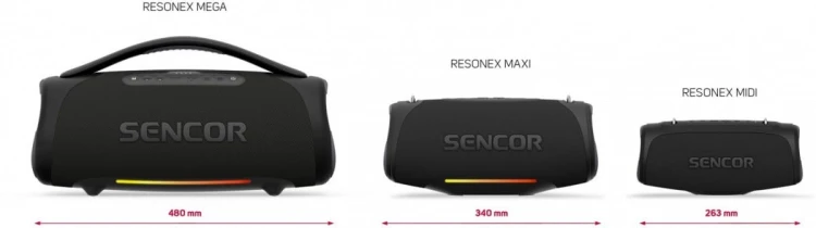 Sencor Głośnik Bluetooth Resonex Maxi Moc 100W, IPX7, TWS, LED