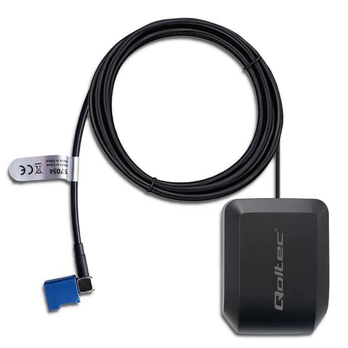 Qoltec Mobilna Antena GPS GLONASS z podstawą magnetyczną| dookólna |   28dBi | 50W | FAKRA