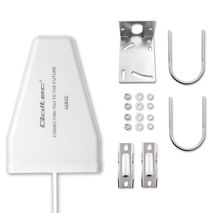 Qoltec Antena 4G 5G LTE | 9dBi | kierunkowa | zewnętrzna | N female |   wodoodporna | 3m