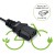 Qoltec Ładowarka do roweru elektrycznego 36V | 42V | 2A | C14-IEC-3Pin + kabel zasilający