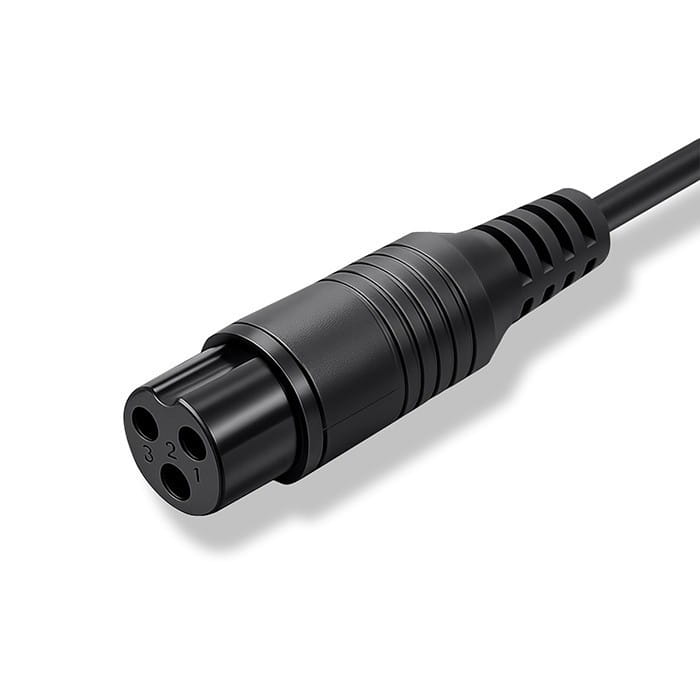 Qoltec Ładowarka do roweru elektrycznego 36V | 42V | 2A | 3P-GX16 + kabel zasilający