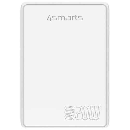 4smarts Ładowarka sieciowa FlatPlug Duos 20W USB-C + USB-A Biała