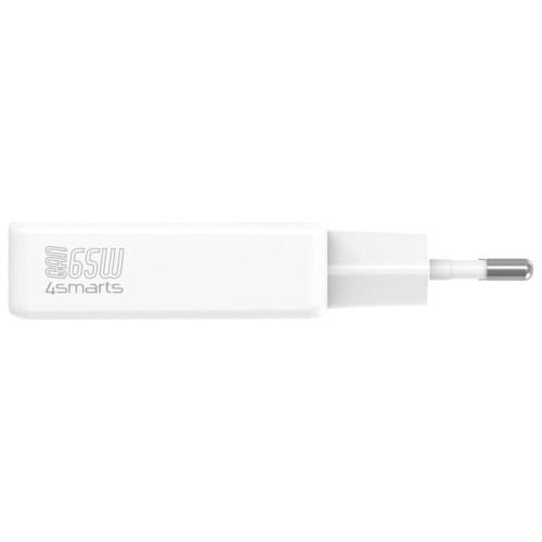 4smarts Ładowarka sieciowa PDPlug 65W GaN 2xUSB-C Biała