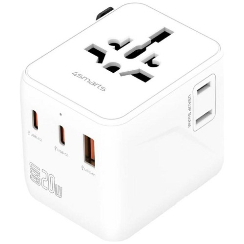 4smarts Adapter podróżny 20W GaN Nomad 2xUSB-C + 1xUSB-A