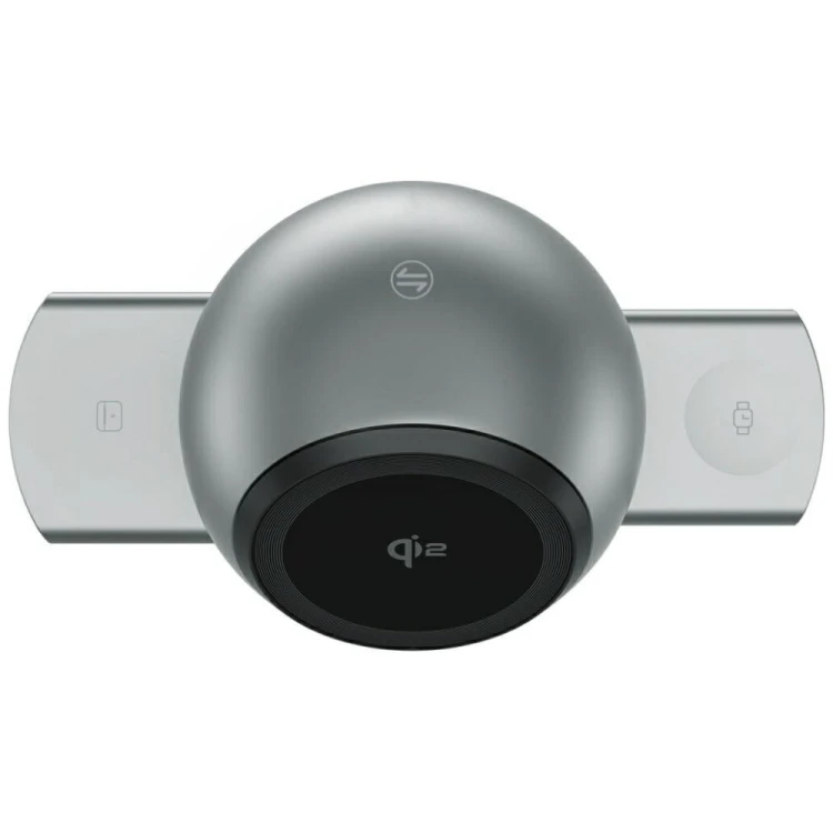 4smarts Stacja ładująca ChargeBot Sound Qi2 Szara