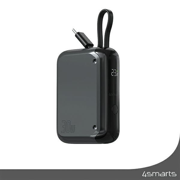 4smarts Powerbank Pocket 30W 10000mAh wbudowany kabel USB-C 15cm