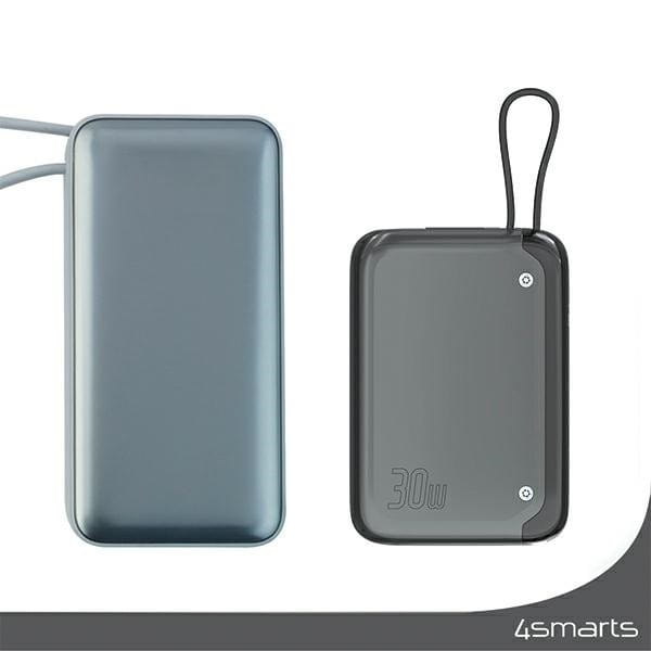 4smarts Powerbank Pocket 30W 10000mAh wbudowany kabel USB-C 15cm