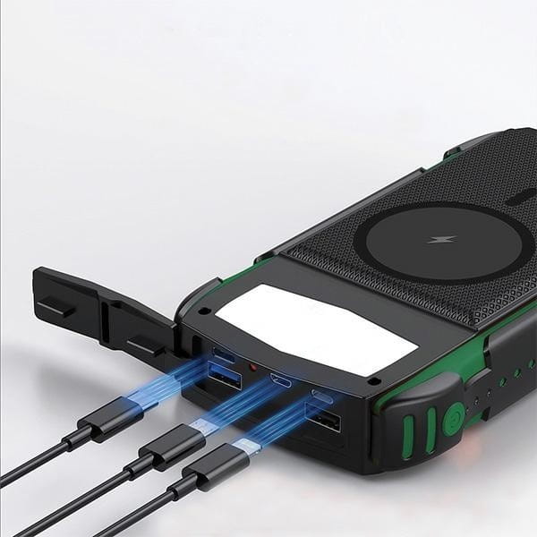 4smarts Powerbank Solarny 20000mAh TitanPack Rugged UltiMag Zielony