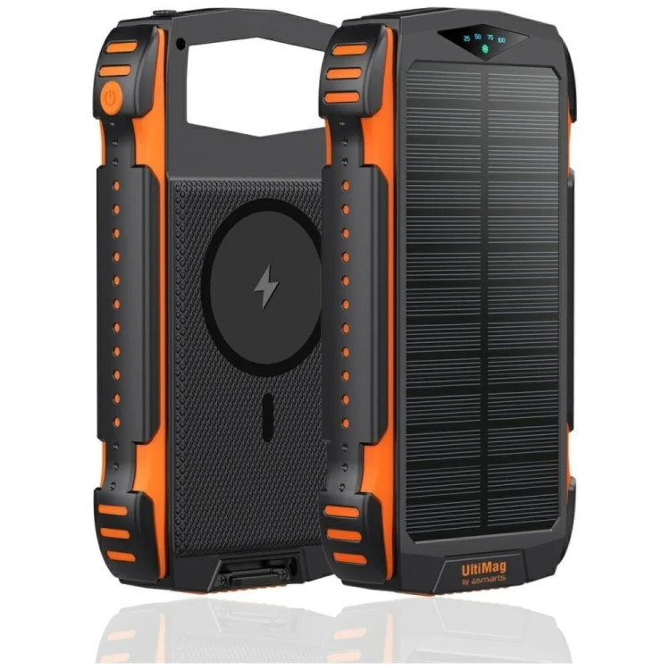 4smarts Powerbank Solarny 20000mAh TitanPack Rugged Ultimag Czarny