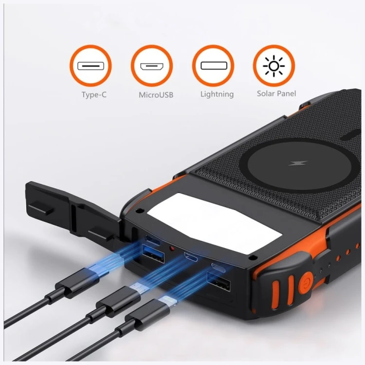 4smarts Powerbank Solarny 20000mAh TitanPack Rugged Ultimag Czarny