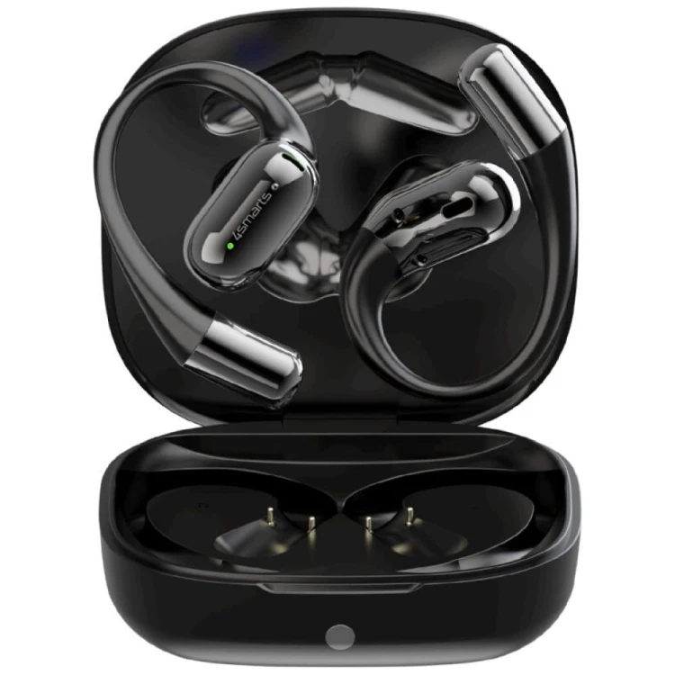 4smarts Słuchawki Bluetooth OWS tłumacz AI z wyświetlaczem SkyBuds Czarne