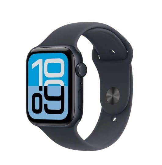 Apple Watch SE 3 GPS koperta 40 mm z aluminium w kolorze północy, pasek sportowy w kolorze północy - rozmiar S/M