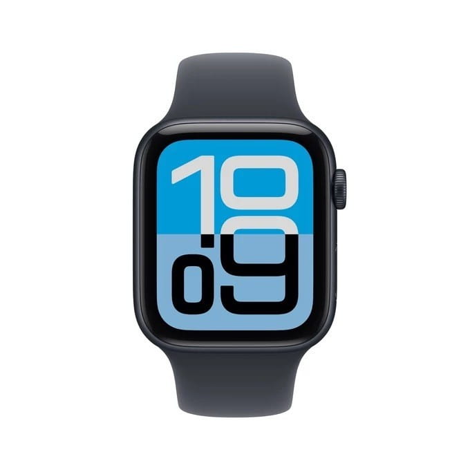 Apple Watch SE 3 GPS koperta 40 mm z aluminium w kolorze północy, pasek sportowy w kolorze północy - rozmiar S/M