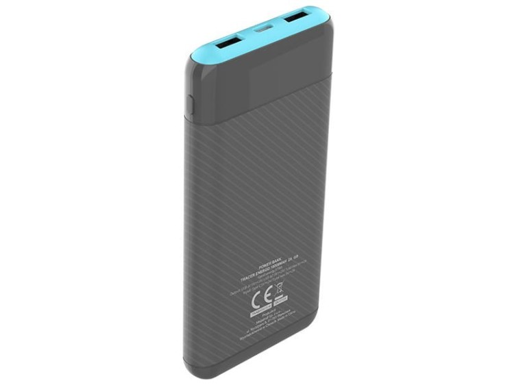 Tracer PowerBank EnerGo 10000mAh szaro-niebieski