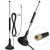 Qoltec Antena 4G LTE z podstawą magnetyczną | 5dBi | dookólna |   wewnętrzna | 600-2700 MHz | SMA | 3m