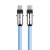 TB Kabel 2w1 USB C smycz 1m błękitny